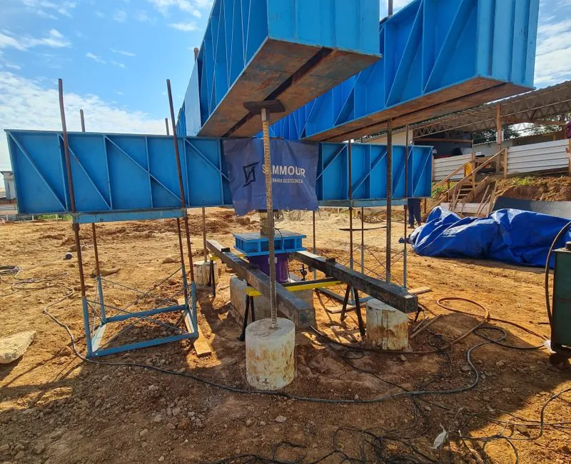 ensaio pce em obras de usina hidrelétrica em São Simão/GO.